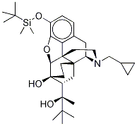 3-O-(tert-Butyldimethylsilyloxy)-6-O-desmethyl Buprenorphine Struktur