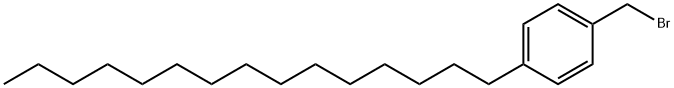 1-(broMoMethyl)-4-pentadecyl-benzene 化学構造式