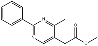 (4-Methyl-2-phenylpyriMidin-5-yl)-acetic acid Methyl ester 结构式