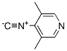 Pyridine, 4-isocyano-3,5-dimethyl- (9CI),130670-82-5,结构式