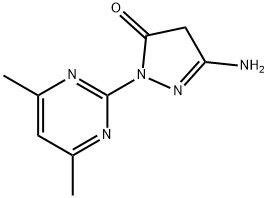 5-AMino-2-(4,6-diMethyl-2-pyriMidinyl)-2,4-dihydro-3H-pyrazol-3-one Structure