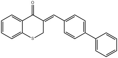 130689-02-0 4H-1-Benzothiopyran-4-one, 2,3-dihydro-3-((1,1'-biphenyl)-4-ylmethylene)-, (Z)-
