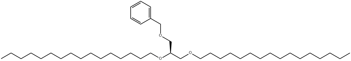 [R,(-)]-3-O-Benzyl-1-O,2-O-dihexadecyl-L-glycerol Struktur