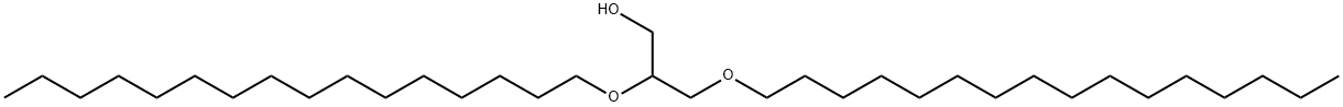 2,3-ビス(ヘキサデシルオキシ)プロパン-1-オール 化学構造式