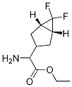 ethyl 2-aMino-2-((1R,3r,5S)-6,6-difluorobicyclo[3.1.0]hexan-3-yl)acetate 结构式