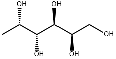 6-デオキシ-L-ガラクチトール 化学構造式