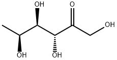 6-デオキシ-L-lyxo-2-ヘキスロース 化学構造式