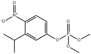 Phosphoric acid 3-isopropyl-4-nitrophenyldimethyl ester,13074-11-8,结构式