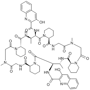 quinaldopeptin Struktur