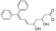 3,5-dihydroxy-9,9-diphenyl-6,8-nonadienoate 结构式