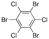 1,3,5-tribromo-2,4,6-trichlorobenzene Structure