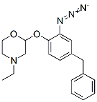((2-azido-4-benzyl)phenoxy)-N-ethylmorpholine 结构式