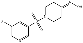 1-(5-broMopyridin-3-ylsulfonyl)piperidin-4-one oxiMe Structure