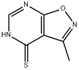 Isoxazolo[5,4-d]pyrimidine-4(5H)-thione, 3-methyl- (9CI) Structure