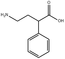4-アミノ-2-フェニル酪酸 化学構造式