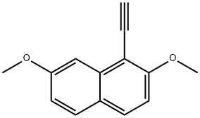 1-ethynyl-2,7-dimethoxynaphthalene Struktur