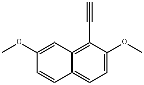 1-ethynyl-2,7-dimethoxynaphthalene 化学構造式