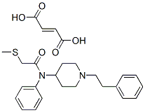 but-2-enedioic acid, 2-methylsulfanyl-N-(1-phenethyl-4-piperidyl)-N-ph enyl-acetamide Structure