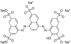 pentasodium 4-[[4-[(3,6-disulphonato-1-naphthyl)azo]-6-sulphonato-1-naphthyl]azo]-3-hydroxynaphthalene-2,7-disulphonate  Structure