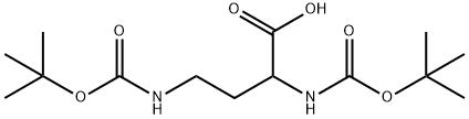 2,4-BIS-TERT-BUTOXYCARBONYLAMINO-BUTYRIC ACID 化学構造式