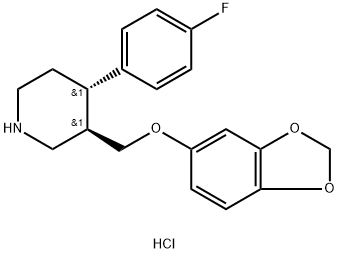 PAROXETINE RELATED COMPOUND C (15 MG) ((+)-TRANS-PAROXETINE HYDROCHLORIDE) Struktur