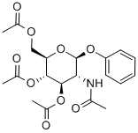 PHENYL 2-ACETAMIDO-3,4,6-TRI-O-ACETYL-2-DEOXY-BETA-D-GLUCOPYRANOSIDE Structure