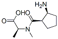 L-Alanine,  N-[(2-aminocyclopentyl)carbonyl]-N-methyl-,  (1R-cis)-  (9CI) Structure