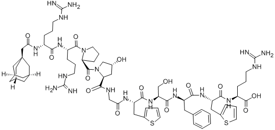 130942-96-0 (1-アダマンタンアセチル-D-ARG0,HYP3,Β-(2-チエニル)-ALA5,8,D-PHE7)-ブラジキニン