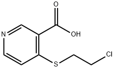 4-(2-Chloroethylthio)nicotinic acid 结构式