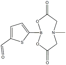 5-甲酰-2-噻吩硼酸甲基亚氨基二乙酸酯 结构式