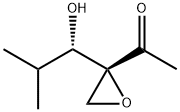 Ethanone, 1-[2-(1-hydroxy-2-methylpropyl)oxiranyl]-, (R*,S*)- (9CI) Structure