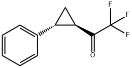 Ethanone, 2,2,2-trifluoro-1-(2-phenylcyclopropyl)-, (1R-trans)- (9CI),130980-00-6,结构式