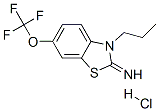 3-propyl-6-(trifluoromethoxy)benzothiazol-2-imine hydrochloride,130997-63-6,结构式