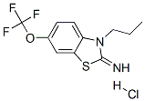 3-propyl-6-(trifluoromethoxy)benzothiazol-2-imine hydrochloride Structure