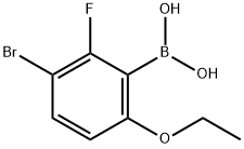 2-Fluoro-3-bromo-6-ethoxyphenylboronic acid Structure