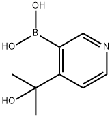 4-(2-Hydroxypropan-2-yl)pyridine-3-boronic acid 化学構造式