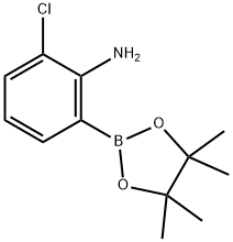 2-chloro-6-(4,4,5,5-tetraMethyl-1,3,2-dioxaborolan-2-yl)aniline Struktur