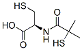 N-(2-Mercapto-2-methylpropionyl)-D-cysteine 结构式