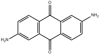 2,6-ジアミノアントラキノン 化学構造式