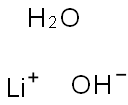 Lithium hydroxide monohydrate Struktur