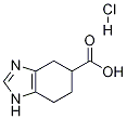 4,5,6,7-テトラヒドロ-1H-ベンゾイミダゾール-5-カルボン酸塩酸塩 化学構造式