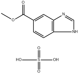 苯并咪唑-5-甲酸甲酯硫酸盐 结构式
