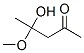 2-Pentanone, 4-hydroxy-4-methoxy- (9CI),131023-29-5,结构式