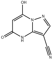 Pyrazolo[1,5-a]pyriMidine-3-carbonitrile, 4,5-dihydro-7-hydroxy-5-oxo- 化学構造式
