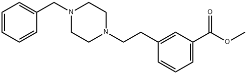 Methyl 3-(2-(4-(phenylmethyl)-1-piperazinyl)ethyl)benzoate Structure