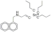 N-(E)-3-TRIBUTYLTINALLYL-1-NAPHTHALENE-D7-METHYLAMINE Struktur