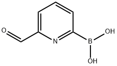 6-ForMylpyridine-2-boronic acid Structure