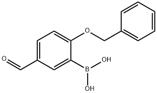 2-Benzyloxy-5-forMylphenylboronic acid Structure