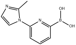 6-(2-METHYLIMIDAZOL-1-YL)PYRIDINE-2-BORONIC ACID,1310404-10-4,结构式