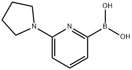 (6-(pyrrolidin-1-yl)pyridin-2-yl)boronic acid,1310404-18-2,结构式